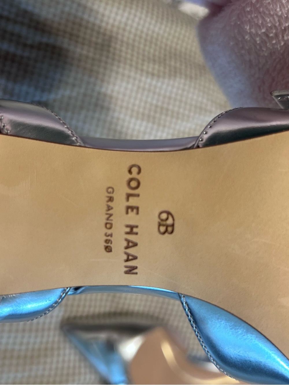 Cole Haan Women's Metallic Silver Pointed Toe Heels
